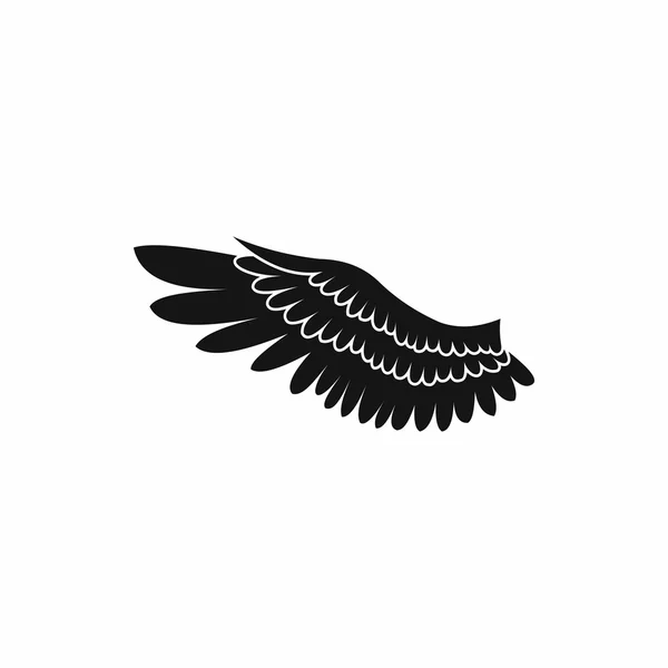 シンプルなスタイルの翼アイコン — ストックベクタ