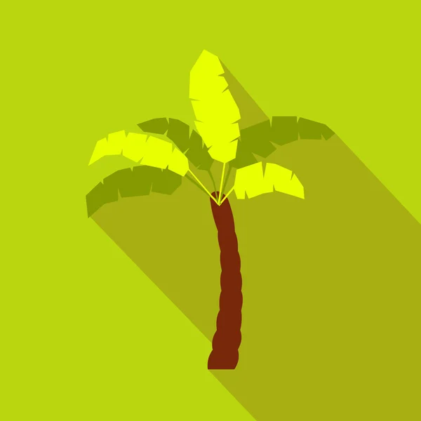 Palm tree ikon, lapos stílusú — Stock Vector