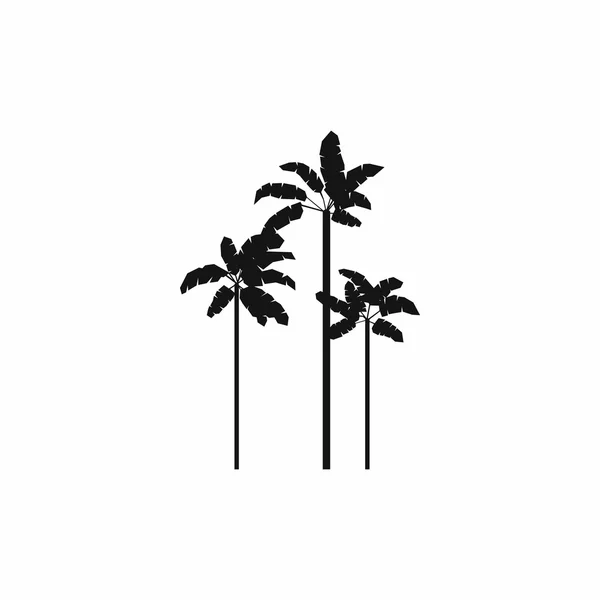 Tres palmeras icono de árboles, estilo simple — Vector de stock