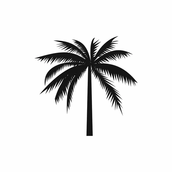 Jedna palma ikona stromu, jednoduchý styl — Stockový vektor