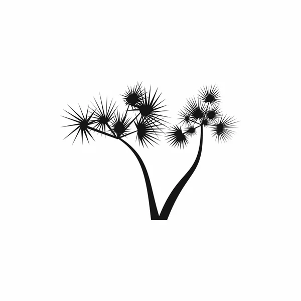 Icône deux palmiers, style simple — Image vectorielle