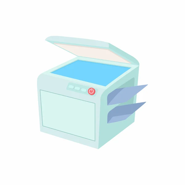 Multifunktionella enhet, fax, kopiator och skanner ikonen — Stock vektor