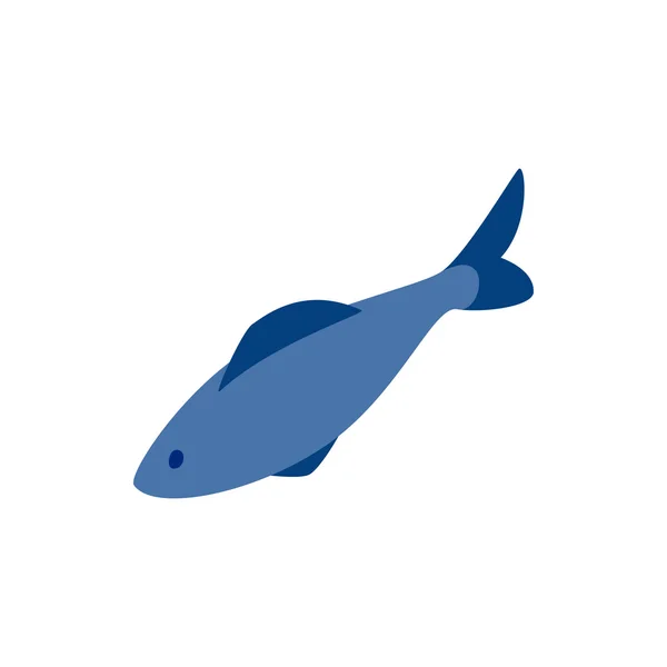 Icono de pescado de arenque, estilo isométrico 3d — Vector de stock