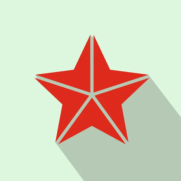 Icono estrella, estilo plano — Vector de stock