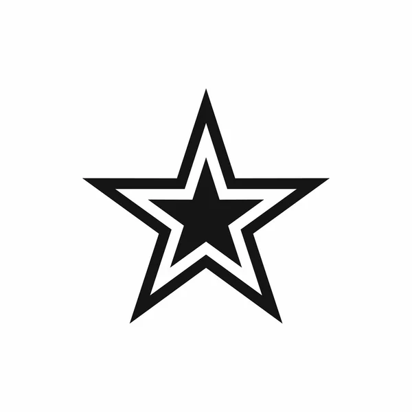 Значок звезды, простой стиль — стоковый вектор