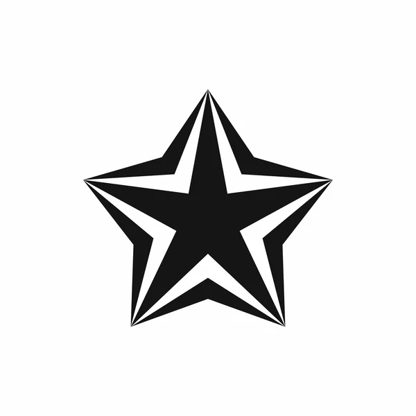 Gwiazda ikona, prosty styl — Wektor stockowy