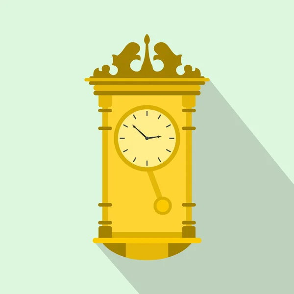 Icono de reloj, estilo plano — Archivo Imágenes Vectoriales