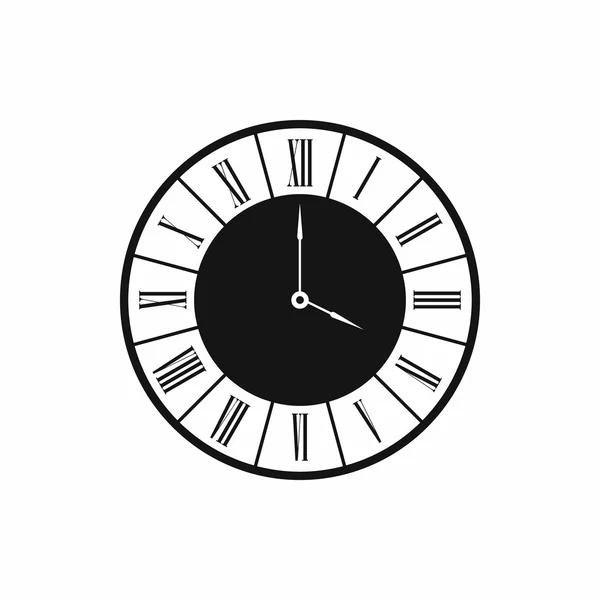 Horloge pictogram, eenvoudige stijl — Stockvector