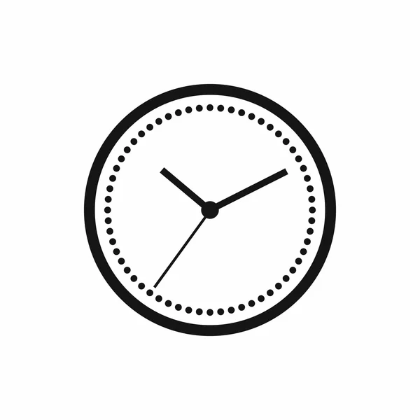 Horloge pictogram, eenvoudige stijl — Stockvector