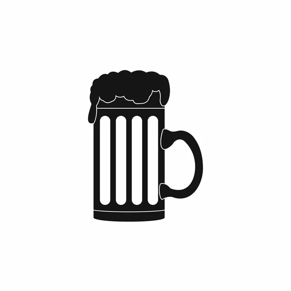 Tazza di icona della birra, stile semplice — Vettoriale Stock
