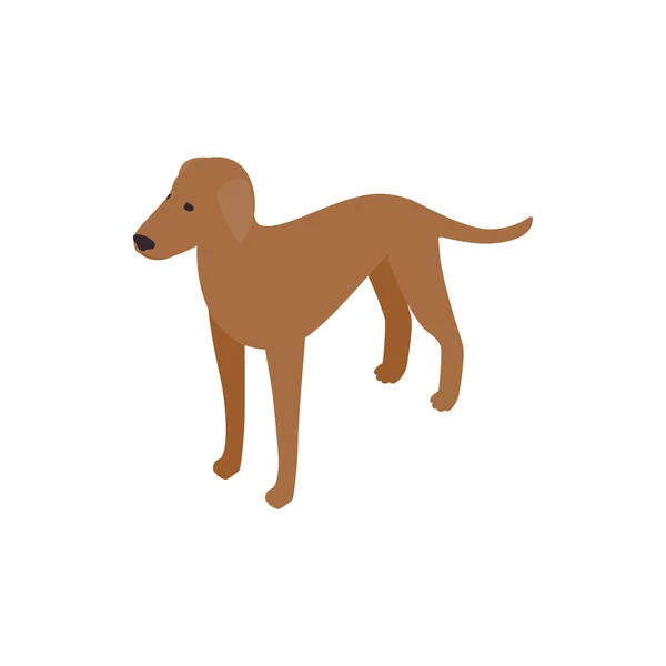 Ridgeback pies ikona, izometryczny styl 3d — Wektor stockowy