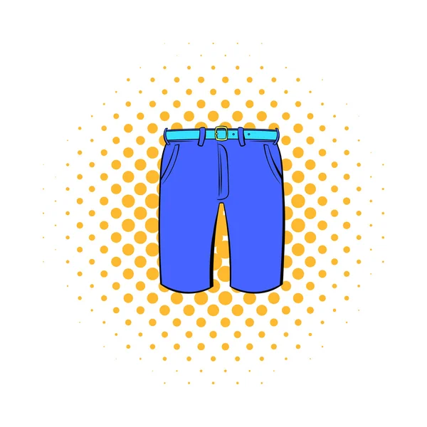Férfi nadrág icon, képregény stílusban — Stock Vector