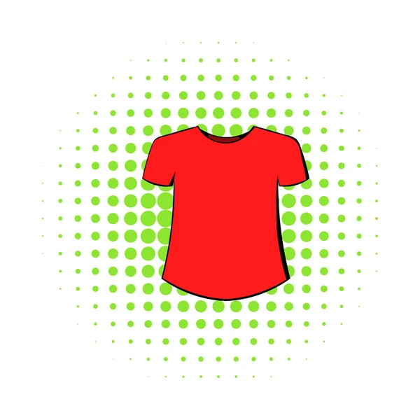 Män t-shirt icon, serier stil — Stock vektor