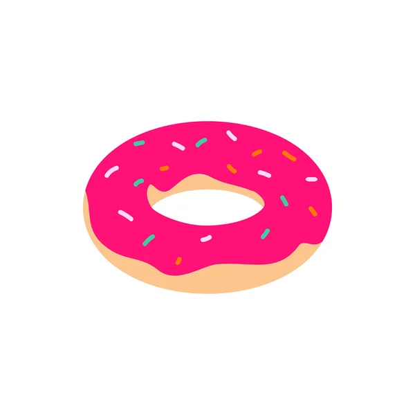 Donut pictogram, isometrische 3D-stijl — Stockvector