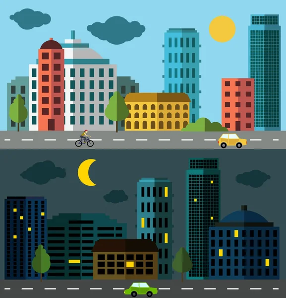 Panorama de ville — Image vectorielle