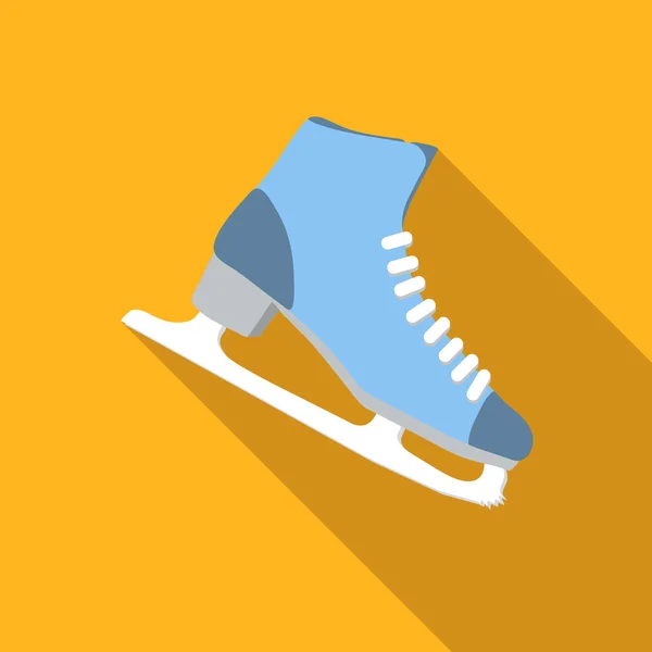 Ijs schaatsen platte pictogram — Stockvector