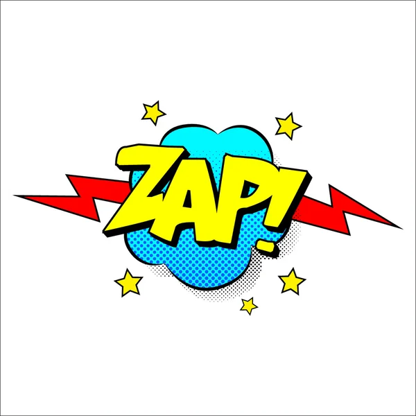 Zap Soundeffekt Illustration — Stockvektor