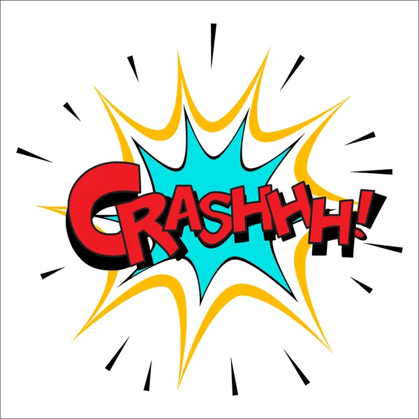 Crash geluidseffect illustratie — Stockvector