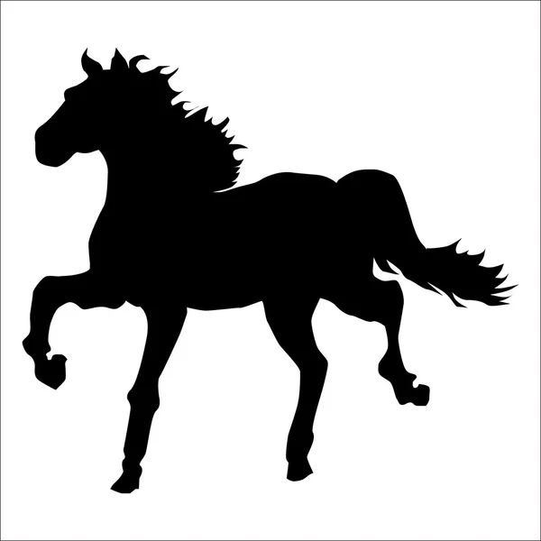 Silueta de caballo — Archivo Imágenes Vectoriales