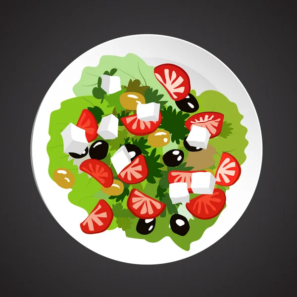 Ilustração de salada — Vetor de Stock