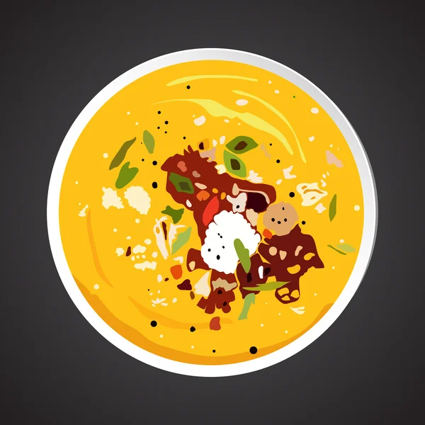 Soup illustration — Stock Illustration Soup illustration Stock Vector