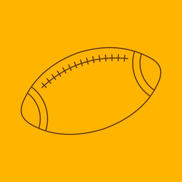 Rugby řádku ikona — Stockový vektor