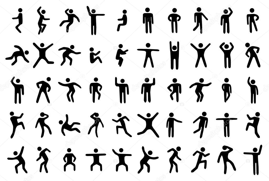 50 stick figure set.