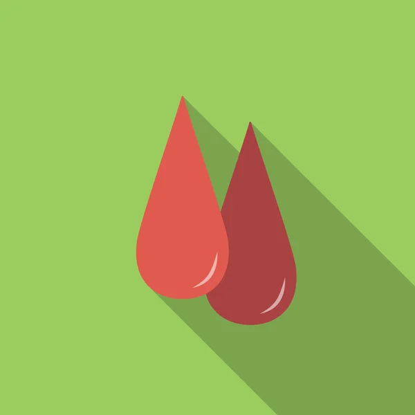 Krev ploché ikony — Stockový vektor