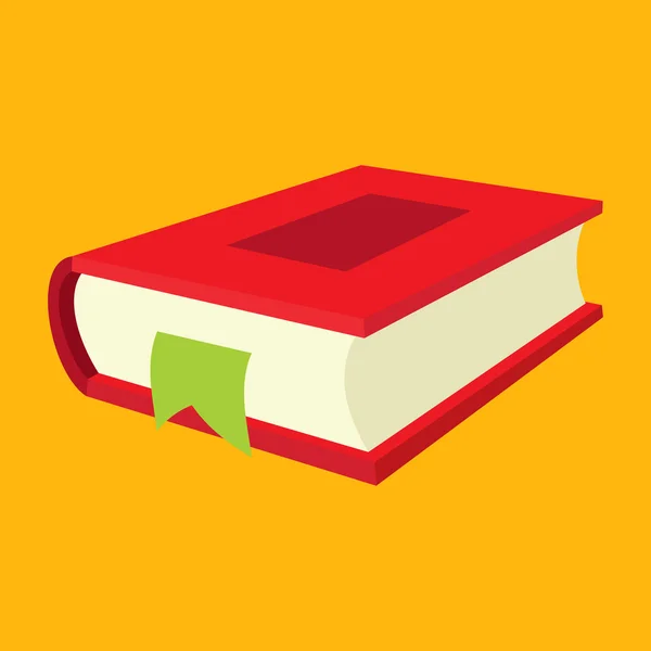 Nice book flat icon — Stock Vector