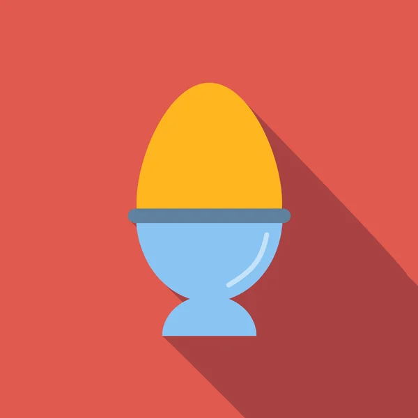 Płaskie ikona jajko — Wektor stockowy