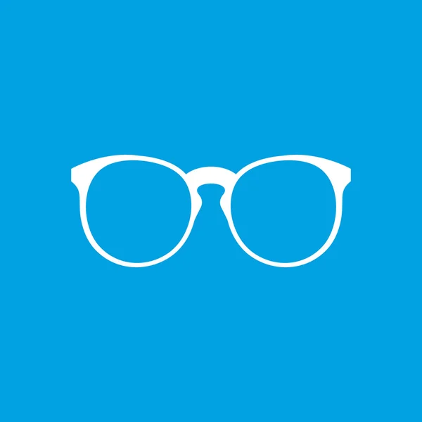 Białe okulary ikona — Wektor stockowy