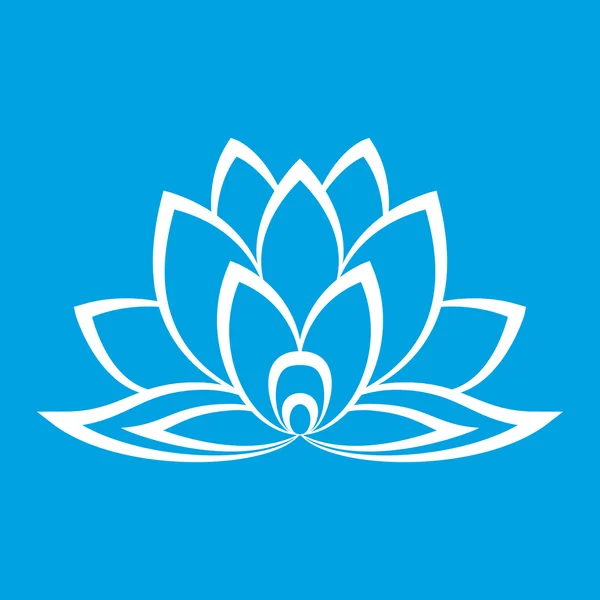Nouveau lotus signe de fleur — Image vectorielle