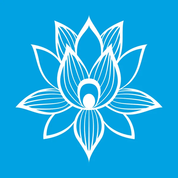 Bästa lotus blomma sign — Stock vektor