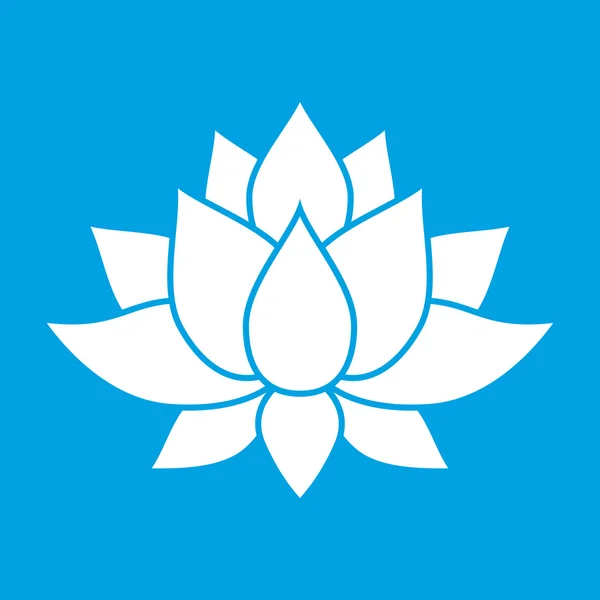 Nice lotus flower sign — Stock Vector