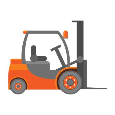 Forklift truck icon clipart