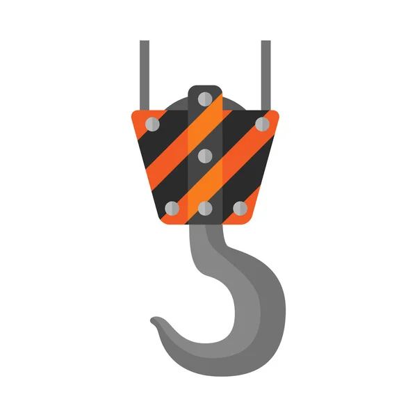 Crane platte pictogram — Stockvector