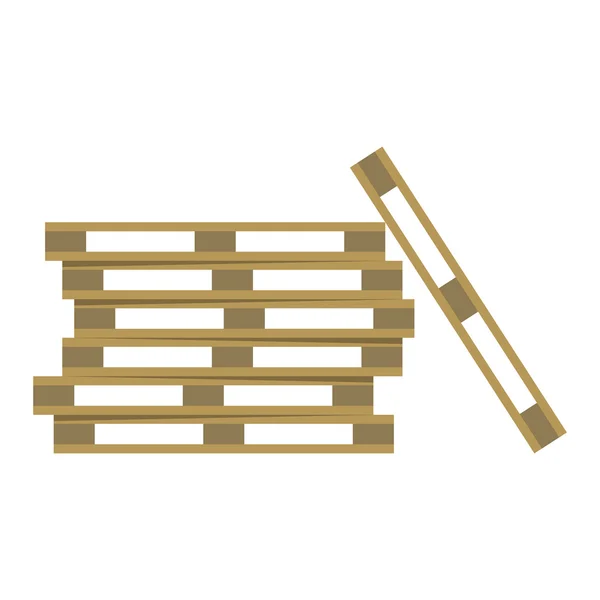 Police dřevěná skladu — Stockový vektor
