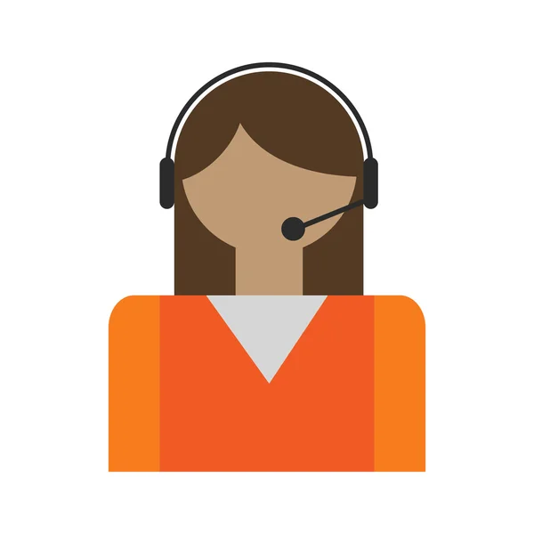 Call center operátorok avatar — Stock Vector