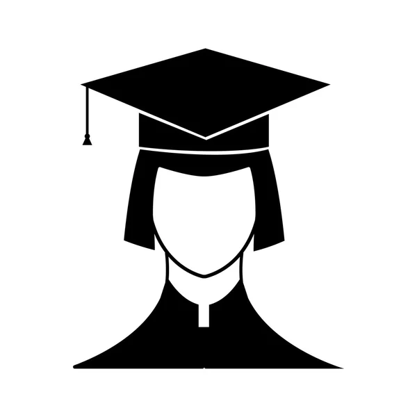 New graduate student icon — Stock Vector