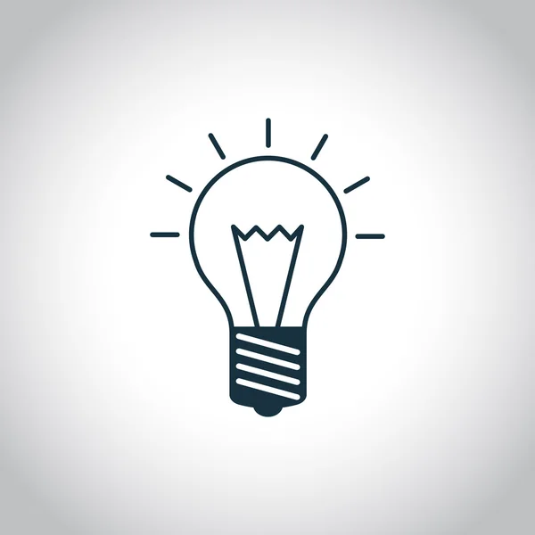 Light bulb icon — Stock Vector