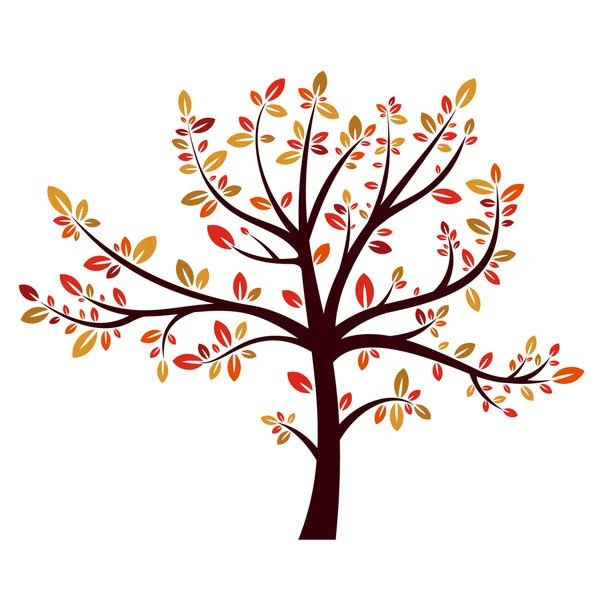 Знак осінні дерева — стоковий вектор