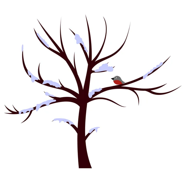 Strom zimní znamení — Stockový vektor