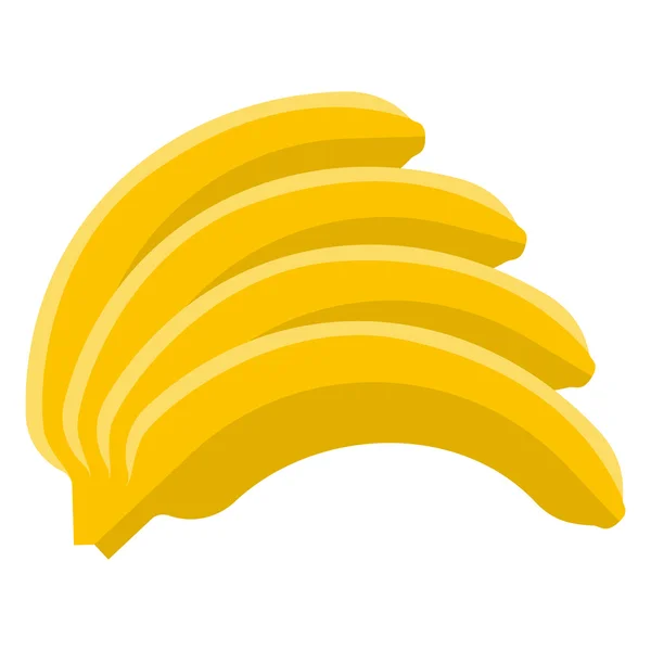 Ícone plana banana — Vetor de Stock