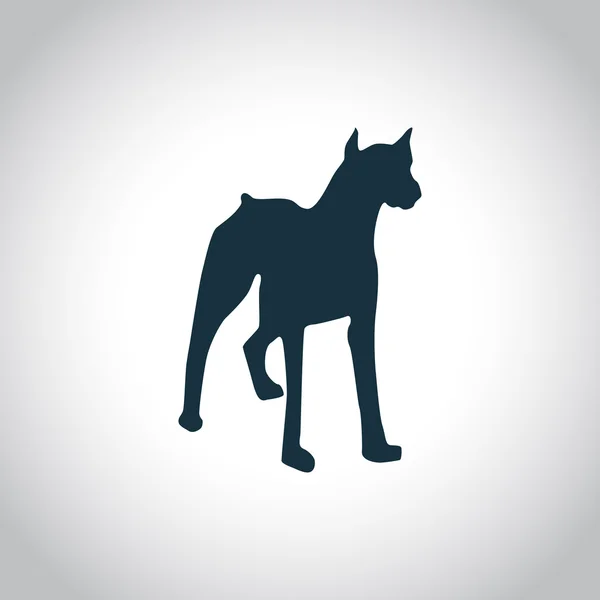 Hund einfaches Symbol — Stockvektor