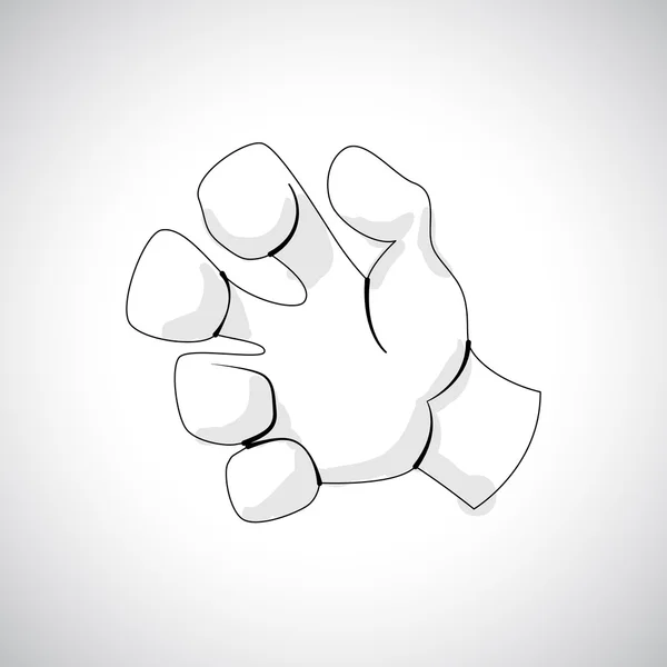 Comics Hand icon — Stock Vector