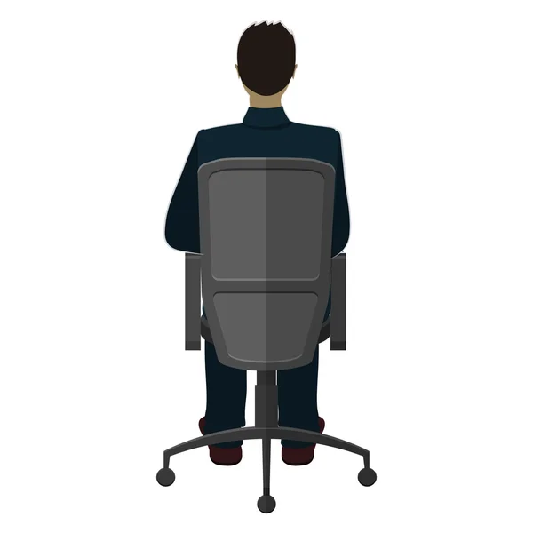 Homme en fauteuil — Image vectorielle