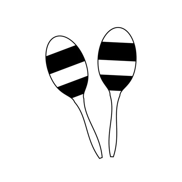 2 icône de maracas — Image vectorielle