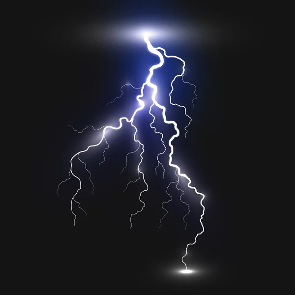 Realistic lightning sign — Stock Vector