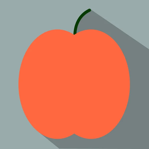พีชไอคอนแบน — ภาพเวกเตอร์สต็อก