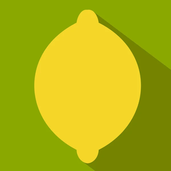 Icono plano de limón — Vector de stock